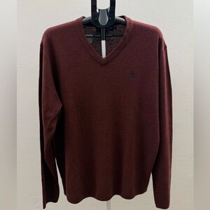 U.S. Polo Assn. Men's Maroon V-Neck Sweater